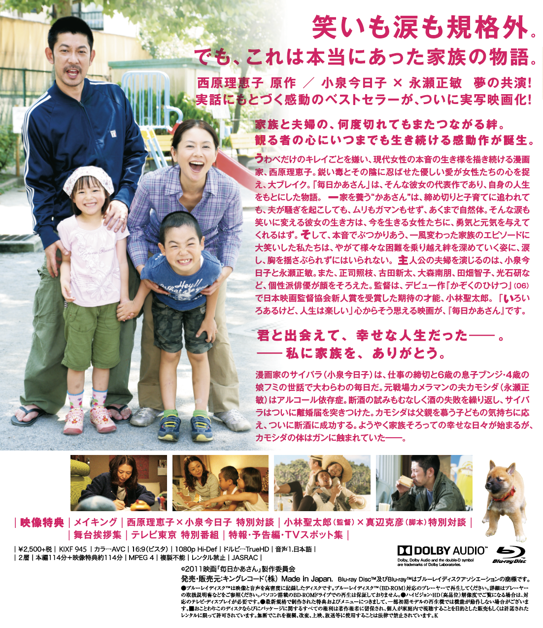 毎日かあさん 映画 ビデオ King Records Official Site 毎日かあさん 映画 ビデオ King Records Official Site