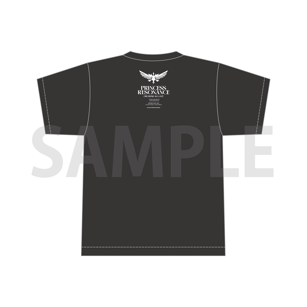 Mサイズ＞Tシャツ(BLACK)【オルケリア1st LIVE「PRINCESS RESONANCE