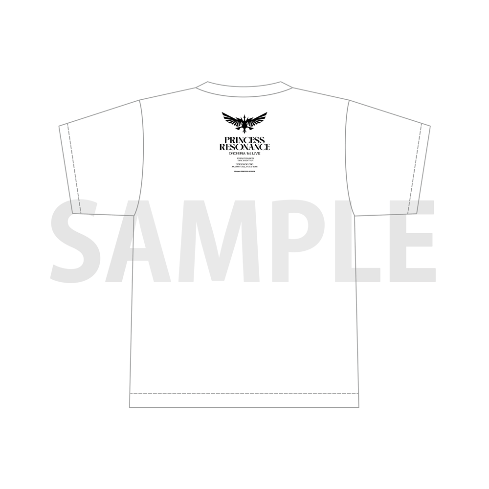 Mサイズ＞Tシャツ(WHITE)【オルケリア1st LIVE「PRINCESS RESONANCE