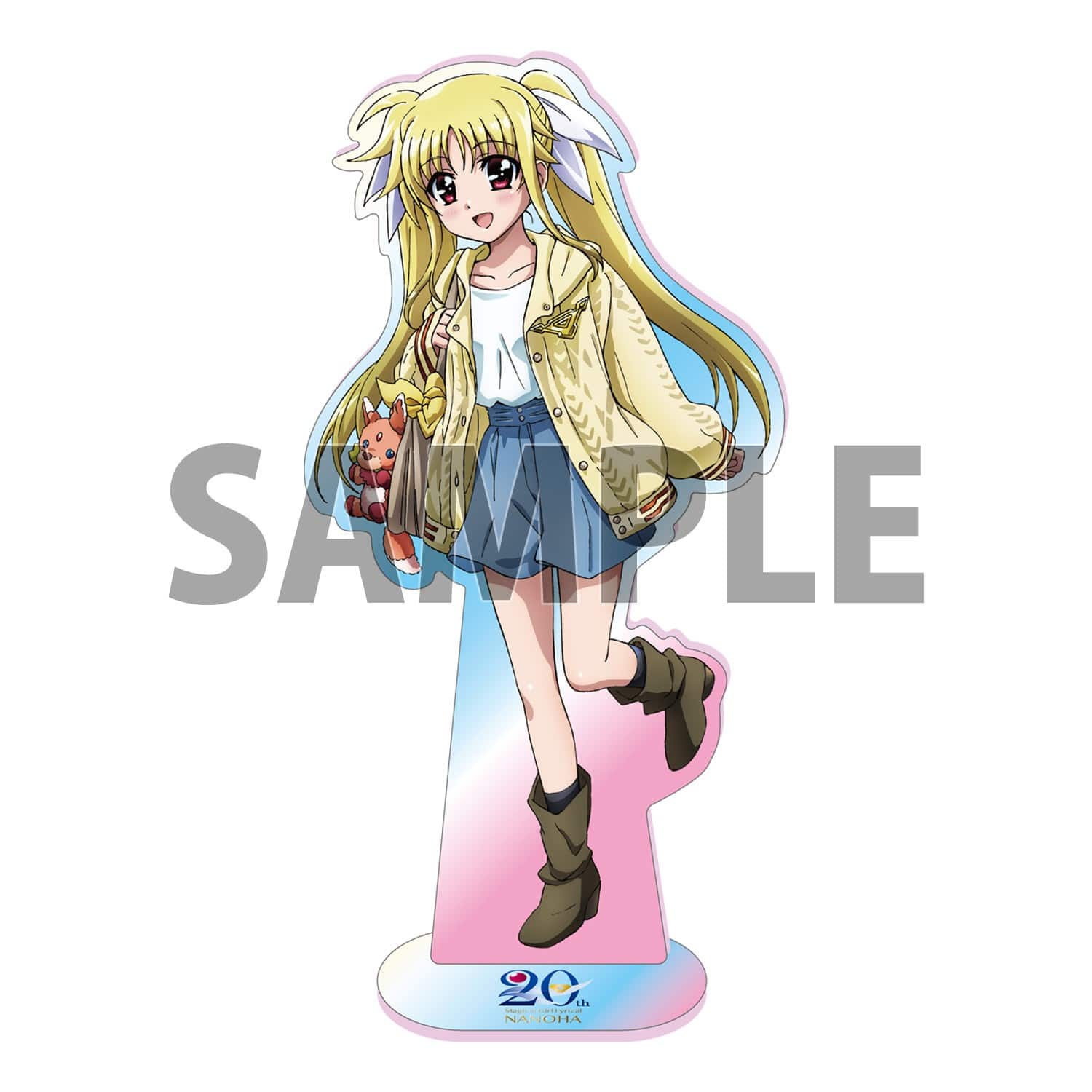 魔法少女リリカルなのは 高町なのは 特大オーロラアクリルスタンド 20周年記念 20周年記念グッズ第3弾の商品イメージを公開！｜NEWS｜「魔法少女