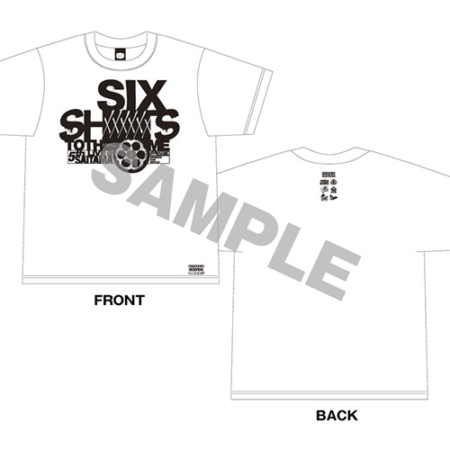 Six Shots To The Dome Tシャツ White S 会場限定 ヒプノシスマイク 5th Live ヒプノシスマイク Division Rap Battle King Records Official Site