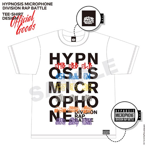 ヒプノシスマイクtシャツ White 6division Ver S ヒプノシスマイク Division Rap Battle King Records Official Site